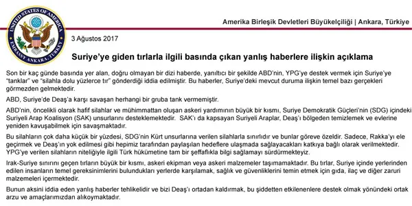 ABD'den komik savunma! 'YPG'ye tank...'-1