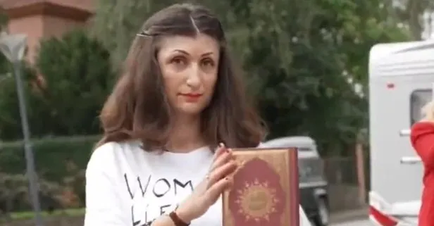 Kopenhag'da alçak saldırı: İran asıllı Firoozeh Bazrafkan Kur'an-ı Kerim'i hedef aldı rendeyle parçaladı