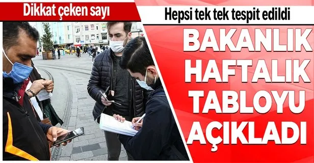 Kısıtlamayı ihlal eden kişi sayısı belli oldu