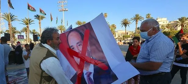 Libya halkından darbeci Sisi’ye tepki