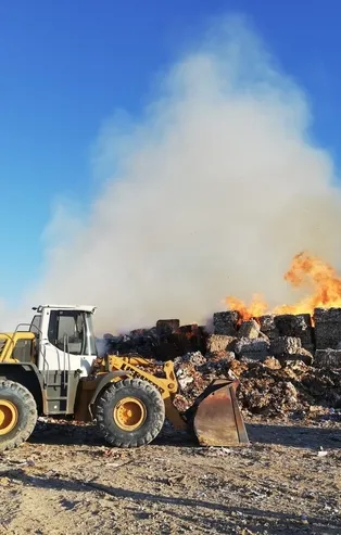 Çankırı'da kağıt fabrikasında yangın