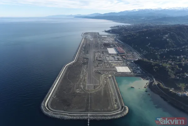 Türkiye'nin yüz ölçümü arttı! Deniz doldurularak yapılan Rize-Artvin Havalimanı uydu fotoğraflarında - 4