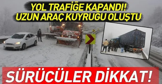Son dakika: Ankara-İstanbul Karayolu trafiğe kapandı