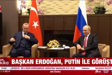 Başkan Erdoğan Putin'le görüştü!