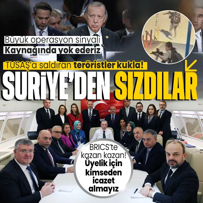 Başkan Erdoğandan BRICS Zirvesi dönüşü uçakta gazetecilere önemli açıklamalar