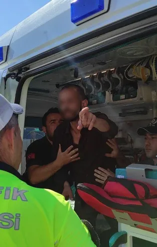 İntihara kalkıştı! Ambulanstan da kaçtı
