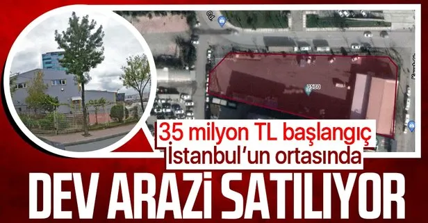İstanbul Yenibosna’daki 3436 metrekarelik arsa ihaleyle satılacak