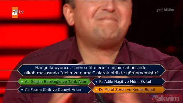 Kenan İmirzalıoğlu'nun sunduğu Kim Milyoner Olmak İster'de enerjisiyle gece damga vuran yarışmacı bakın hangi Yeşilçam sorusunda elendi - 3