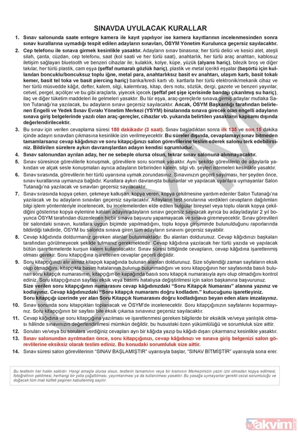 2019 YKS AYT soruları ve cevapları yayınlandı! İşte AYT soru ve cevap anahtarı... - 49