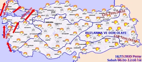 Meteoroloji 16 Mart Pazar Hava Durumu Raporu Ülke Genelinde Yağış Yok Hava Sıcaklıkları Mevsim Normallerinin Üzerinde Meteoroloji Genel Müdürlüğü'nün Son...