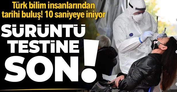 Burundan sürüntü almak tarihe karışıyor! Türk bilim insanlardan tarihi buluş: Koronavirüs teşhisini 10 saniyeye düşüyor