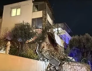 Bodrum’da sağanak hayatı felç etti! İstinat duvarı çöktü, sokaklar göle döndü