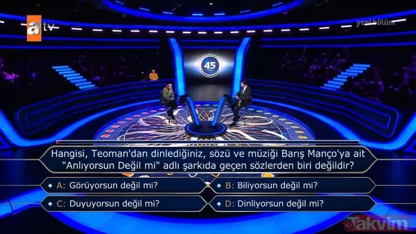 Kim Milyoner Olmak İster'de Kenan İmirzalıoğlu'nu duygulandıran 1915 Çanakkale Köprüsü sorusu: Asla unutturmamamız lazım - 28