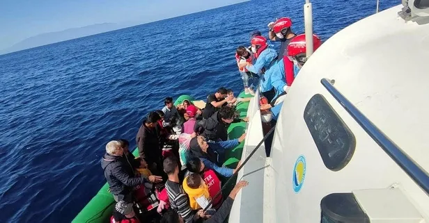 Yunanistan tarafından Türk kara sularına itilen 114 düzensiz göçmen kurtarıldı, 66 göçmen de yakalandı