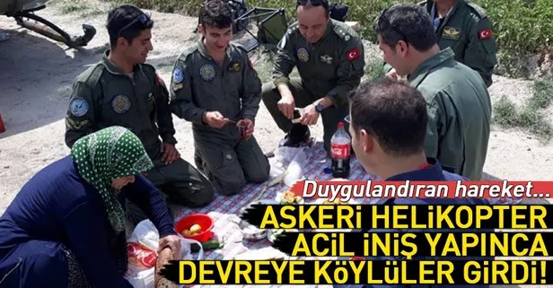 Köylülerden askere yürek ısıtan ikram!