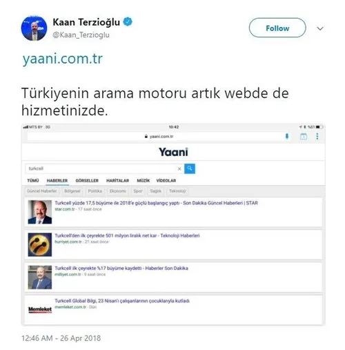 Yerli arama motoru Yaani’nin web sürümü yayınlandı-1