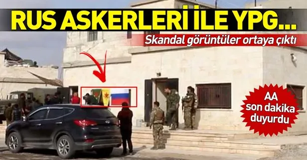 Son dakika: AA görüntüledi! Rus askerleri ile YPG’lilerden Münbiç’te ortak devriye