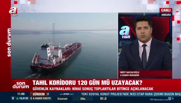 Son dakika: Tahıl anlaşması 4 ay daha uzatıldı