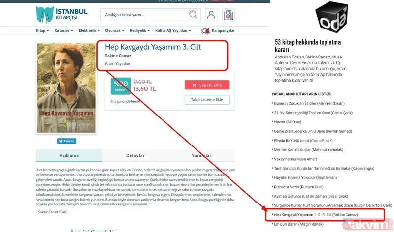 CHP'li İBB'de skandal! Terörist Cansız'ın kitaplarını satışa sundular