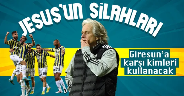 Jorge Jesus'un tercihi! İşte Fenerbahçe - Giresunspor maçı 11'leri