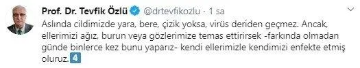 Bilim Kurulu Üyesi Prof. Dr. Tevfik Özlü açıkladı: Ellerdeki yaradan Kovid-19 bulaşır mı?-6