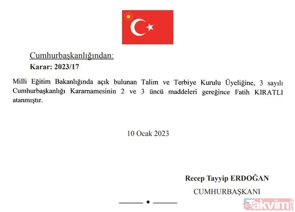 Atama kararları Resmi Gazete'de yayımlandı! İşte yeni isimler - 9