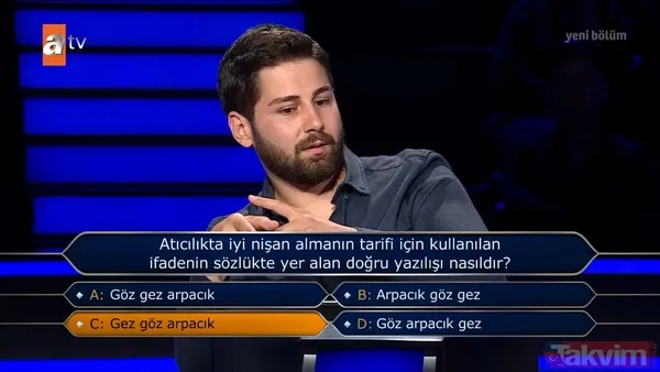 "Kim Milyoner Olmak İster?"de nefes kesen anlar: 500 bin TL'lik "Züğürt Ağa" filmi sorusu heyecanı doruklara getirdi. - 2