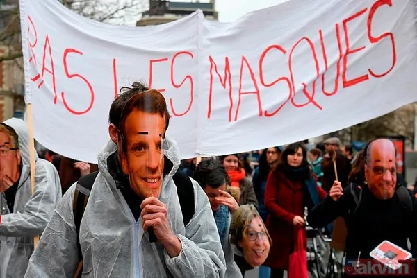 Fransa'da göstericiler yine sokaklara döküldü! - 4