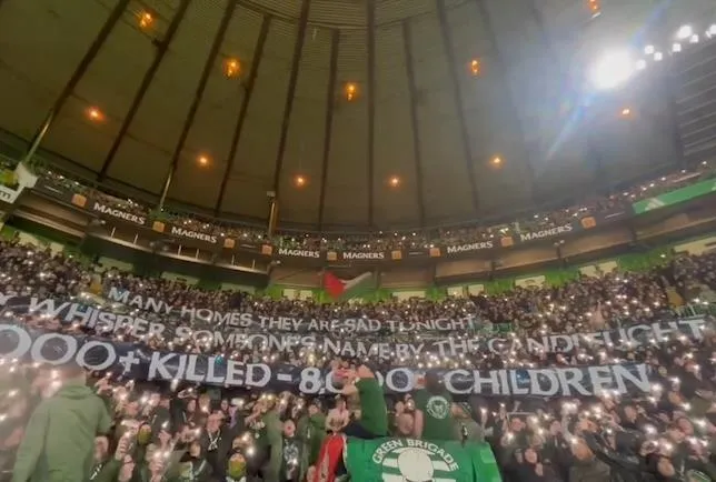 Celtic taraftarı Gazze’nin yanında
