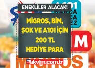Son başvuru... Ziraat Bankasından emeklilere Migros, CarrefourSA, BİM, ŞOK, A101 harcamaları için 200 TL veriliyor