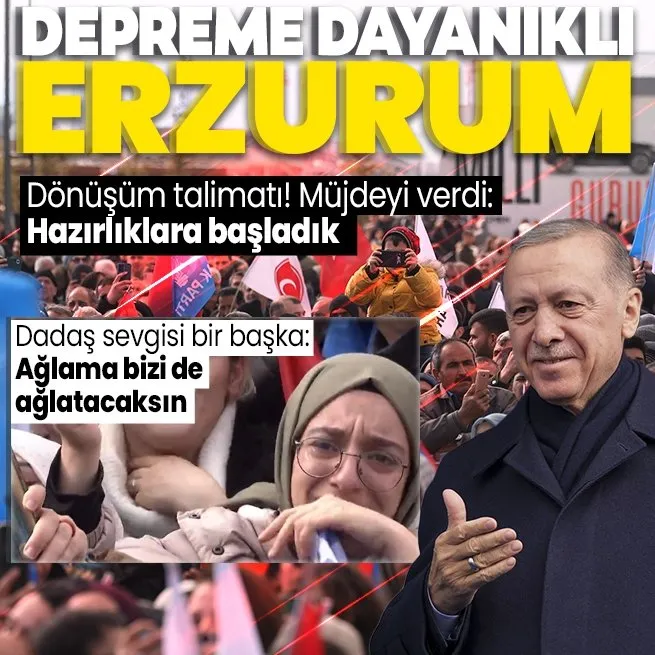 Başkan Erdoğan’dan AK Parti Erzurum mitinginde önemli açıklamalar