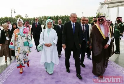 Körfez çıkarması! Başkan Erdoğan ilk durağı olan Suudi Arabistan’a geldi | İşte ilk kareler...