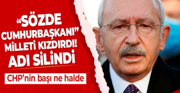 Başkan Erdoğan’a ’Sözde Cumhurbaşkanı’ diyen CHP Lideri Kemal Kılıçdaroğlu’nun ismi bulvardan silindi