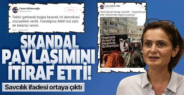 CHP’li Canan Kaftancıoğlu’nun ifadesi ortaya çıktı! Skandal paylaşımlarını itiraf etti