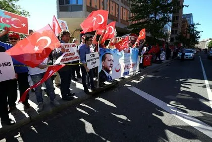 ABD’de Erdoğan’a sevgi gösterisi