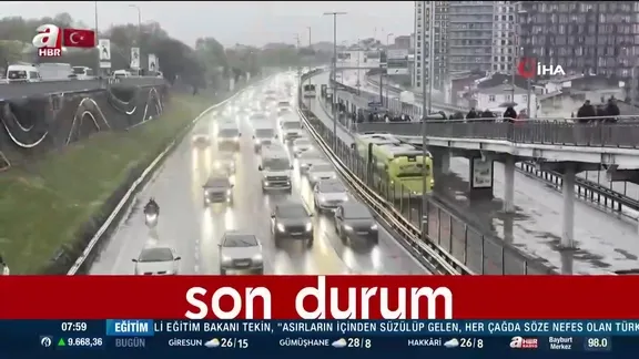 İstanbul yağışlı havanın etkisi altına girdi