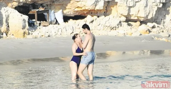 11 yaş küçük sevgilisiyle aşka geldi! İrem Sak’ın denizde romantik anları! Furkan Korkmaz ile bakın nasıl görüntülendi - 4