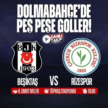 Beşiktaş - Rizespor | CANLI