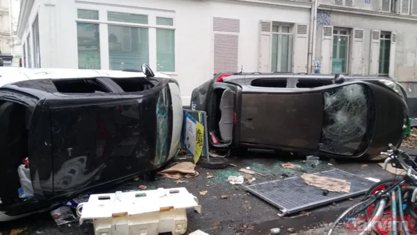 Terör örgütü PKK yanlıları Paris'i savaş alanına çevirdi! Türkiye'deki siyasi ayak HDP iftiraya başladı - 4