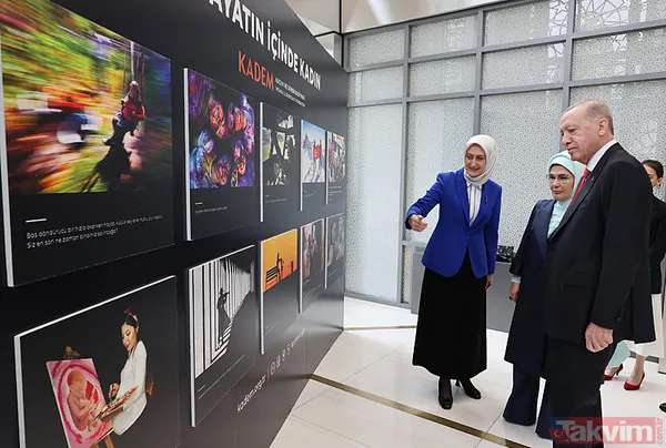 Başkan Erdoğan ve eşi Emine Erdoğan New York'ta KADEM'in fotoğraf sergisini gezdi - 2