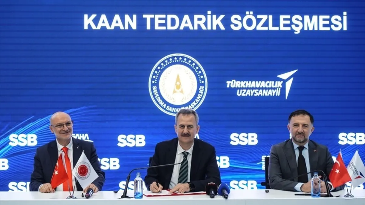 SSB ile TUSAŞ arasında KAAN için tedarik sözleşmesi imzalandı