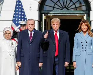Dünyanın gözü bu zirvedeydi! Trump, Başkan Erdoğanı resmi törenle karşıladı