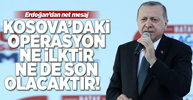 Erdoğan'dan net mesaj