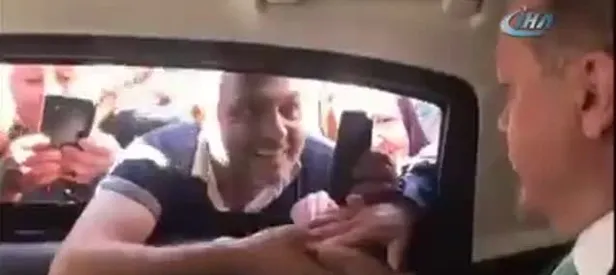 Erdoğan'ı gören vatandaşın canlı yayın heyecanı
