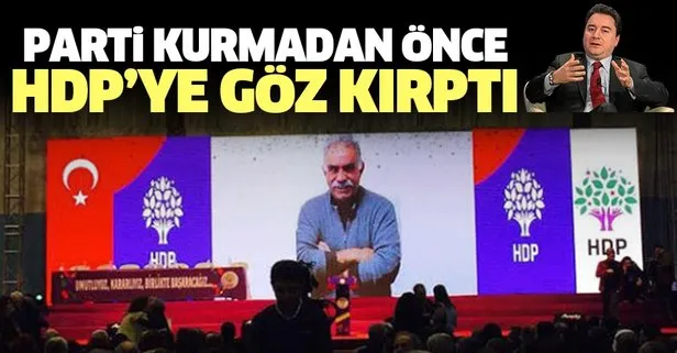 Ali Babacan HDP'ye göz kırptı