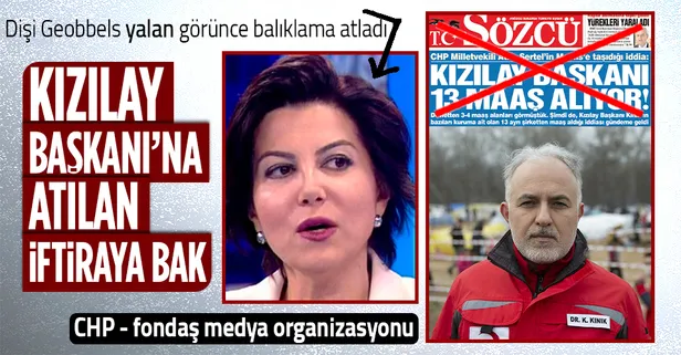Sözcü, Kızılay Başkanı Kerem Kınık hakkındaki asılsız iddiayı kesinmiş gibi manşetine taşıdı! Kabaş fırsatı kaçırmadı