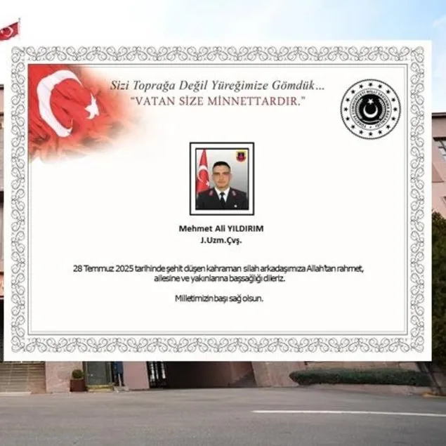 Kayalıklardan düşerek şehit oldu