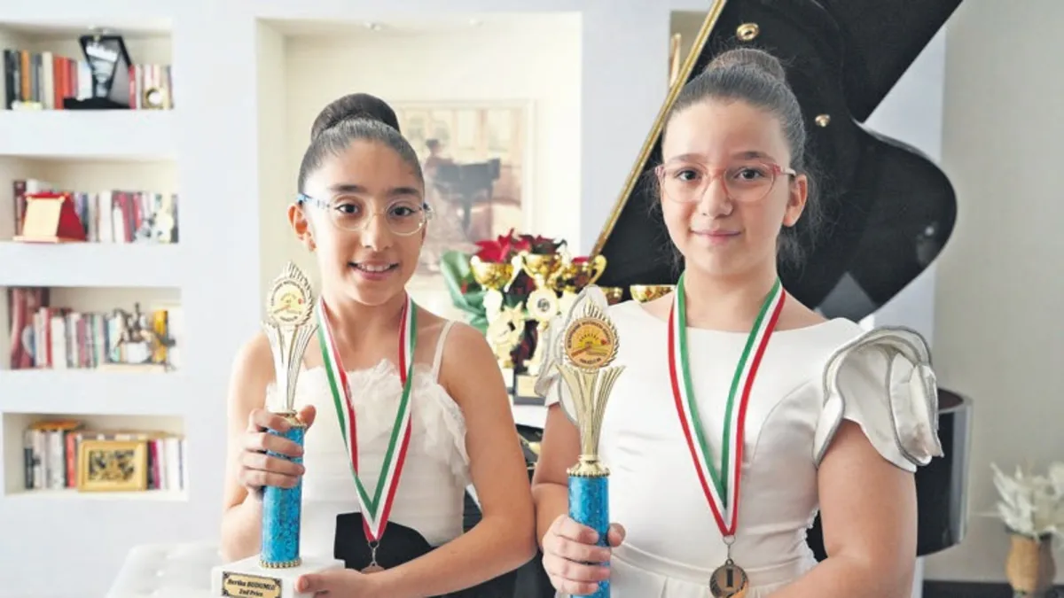 Gaziantepli iki küçük piyanist dünya şampiyonu oldu
