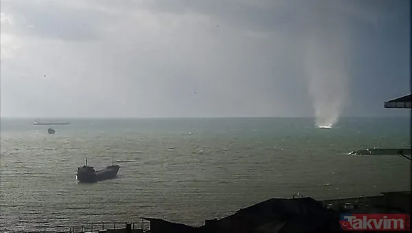 Zonguldak'ta kar hortum hepsi bir arada! 2 otomobil devrildi denizde hortum oluştu - 16