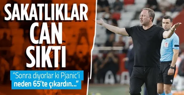 Sergen Yalçın'dan sakat futbolculara ilişkin açıklama! Ajax maçına yetişecekler mi? Batshuayi, Larin, Pjanic...